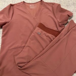 Figs Scrubs Set, Mineral Mauve, XXL